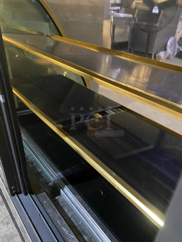 FAB! Kinco Refrigerated Bakery Display Show Case! With Front Curved Glass! With Marble Top & Bottom! With 2 Sliding Rear Access Doors! 110V 60HZ 1 Phase - Image 5 of 9