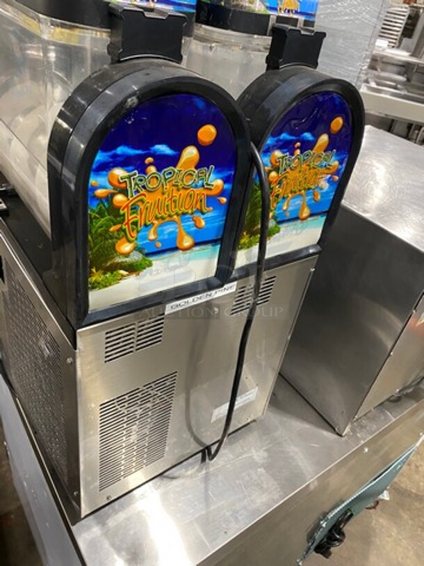Commercial Countertop 2 Flavor Slushie/ Frozen Beverage Dispenser! Stainless Steel Body! SN: 191118000027 120V - Image 4 of 11