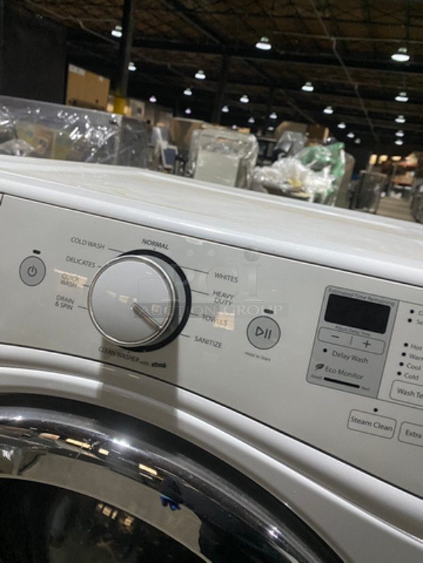 White Whirlpool Duet Washer! Front Load! With Many Washer Settings! Model: WFW8740DW1 SN: C62251561! Working! - Image 7 of 11