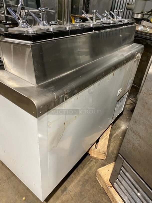 Nelson Commercial Ice Cream Dipping Cabinet/ Dessert Station! With Topping Rail! All Stainless Steel! - Image 4 of 11