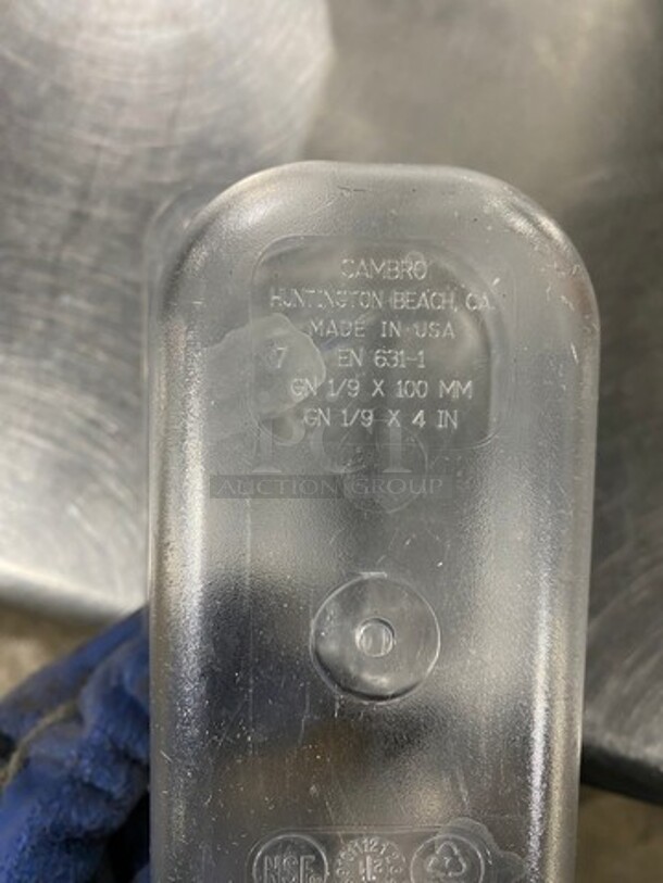Cambro Clear Poly 1/9x4" Food Containers! 15x Your Bid! - Image 7 of 7