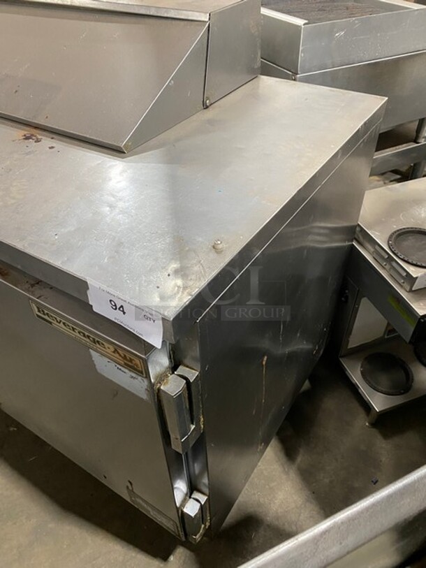 Beverage Air Commercial Refrigerated Sandwich Prep Table! With 2 Door Underneath Storage Space! With Poly Coated Racks! All Stainless Steel! On Casters! Model: SPE6012 115V 60HZ 1 Ph - Image 2 of 8