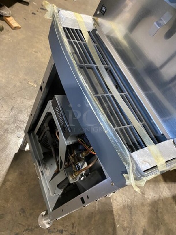 LATE MODEL! 2019 Follett Commercial Ice And Water Dispenser! All Stainless Steel! On Legs! MISSING FRONT COVER! Symphony Series Model: 25FB425W 115V 60HZ 1 Phase - Image 8 of 10