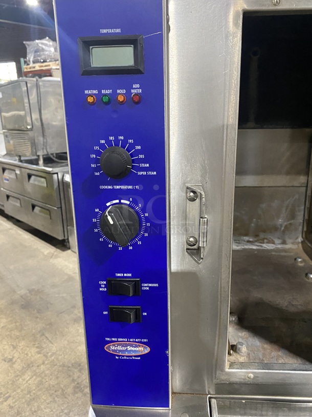 Stellar Steam Commercial Electric Powered Steamer! All Stainless Steel! On Commercial Casters! MODEL CAPELLA6  SN:021206078! 208V! - Image 6 of 9