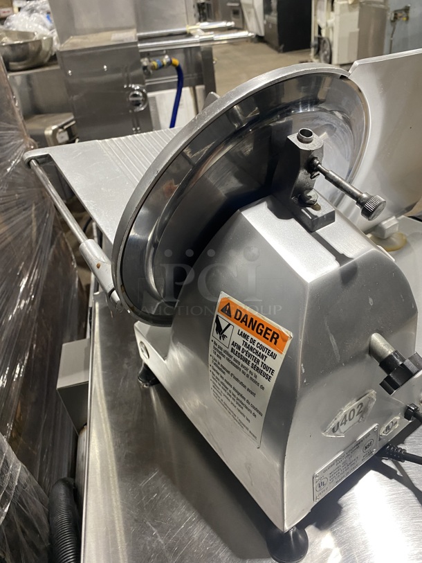 Chefmate Commercial Countertop Deli Meat Slicer! All Stainless Steel! Model GC 12 SN:134483! 115V 1Phase! - Image 4 of 8