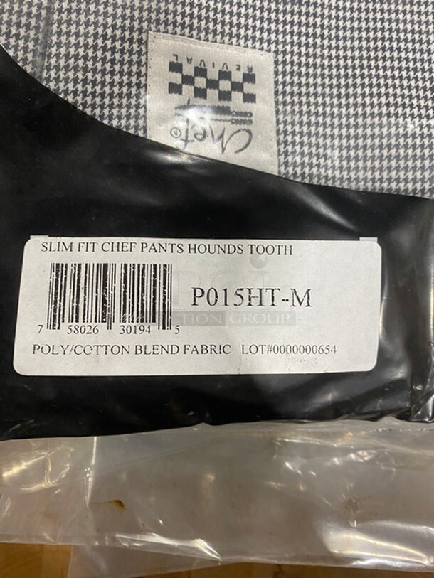 Brand New! Chef Revival Slim Fit Chef Pants! Poly/Cotton Blend Fabric! Size Medium! 10x Your Bid! - Image 3 of 4