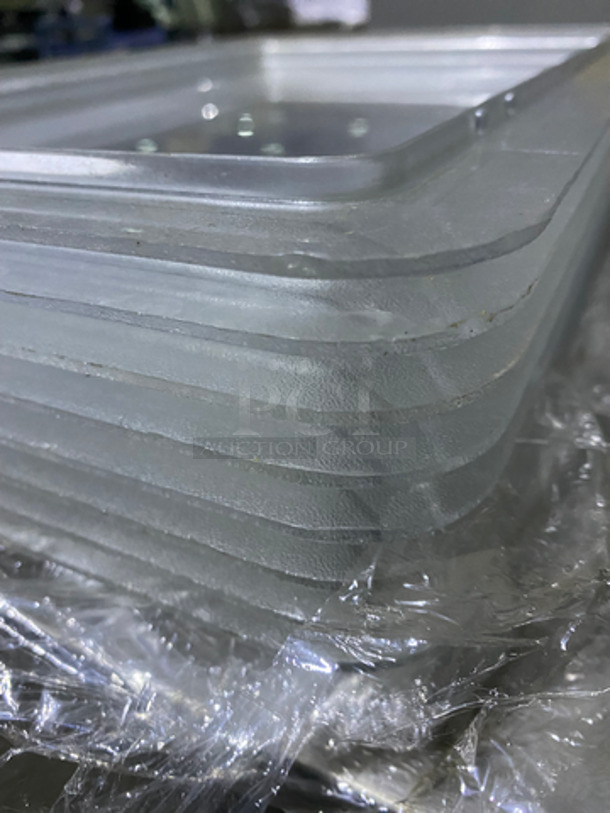 ALL ONE MONEY! Carlisle Poly Clear Food Container Lids! 12x18 - Image 2 of 4