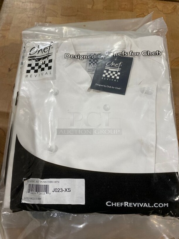 NEW! Chef Revival Executive Tunic Black Cuff! Size Small! 7x Your Bid! - Image 5 of 5