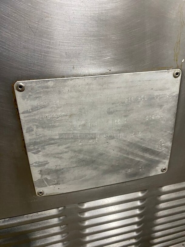 Taylor Commercial Floor Style Dual Soft Serve/Milk Shake Combination Machine! With Milkshake Attachment! All Stainless Steel! On Casters! 208/230V 3 Phase! Model: 632-33 SN: H0117437! - Image 9 of 10