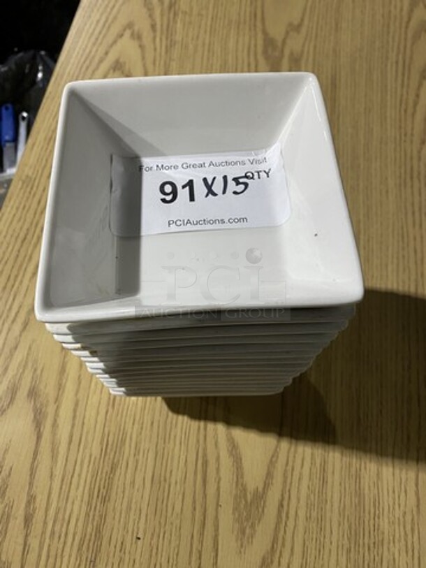 Cameo China Square Saucers! 15 X Your Bid!  - Image 1 of 7