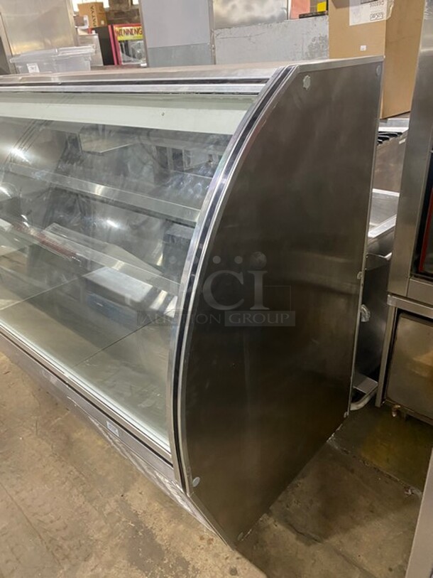 Leader Commercial Refrigerated Bakery/Deli Case! With Curved Front Glass! With Sliding Rear Access Doors! All Stainless Steel Body! Model:RHDL72 SN:PT10M1682A 115V 60HZ 1 Phase - Image 2 of 9