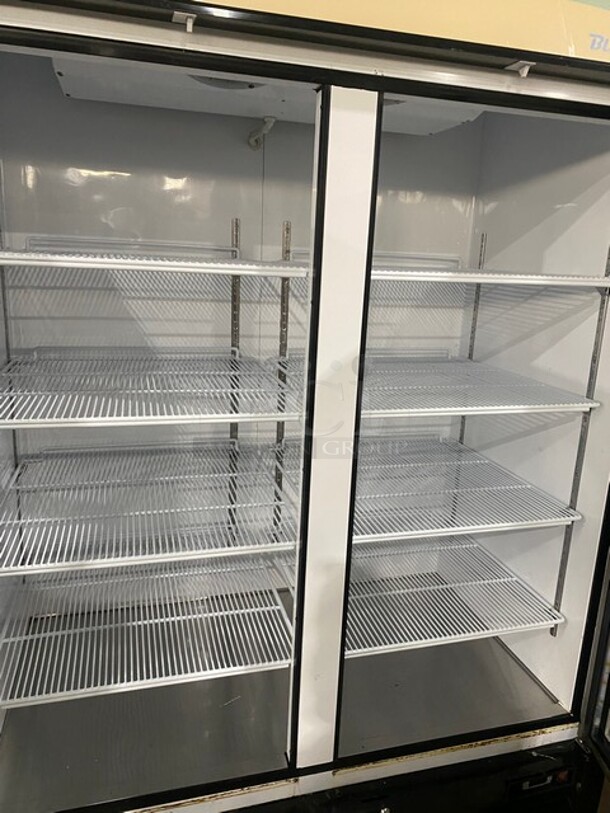 Blue Air Commercial Double Glass Door Reach In Freezer Merchandiser! With Poly Coated Racks! On Casters! 115V 1 Phase! Model: BKGF49 SN: KGF49W-R06-0038! - Image 5 of 8