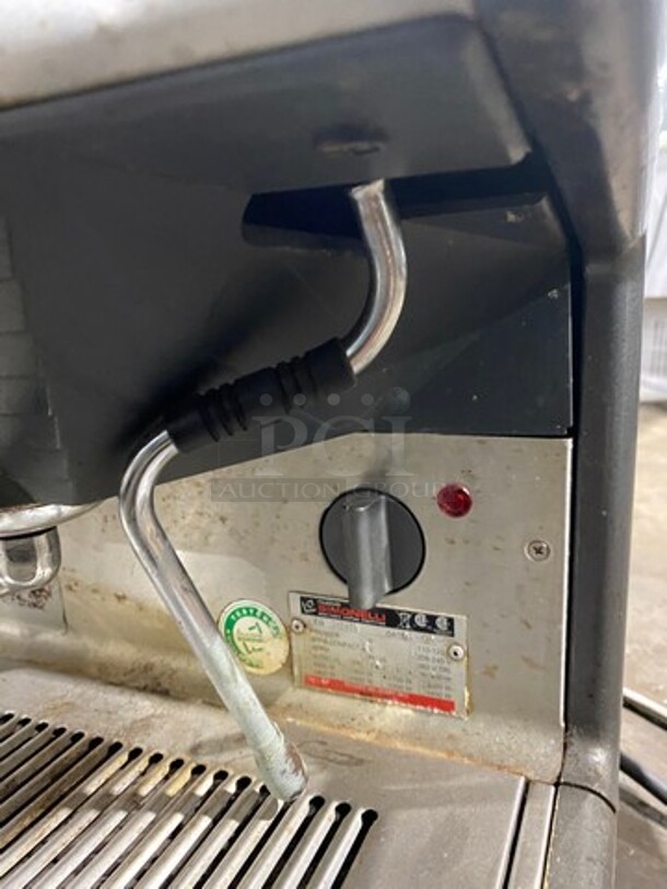 Nuova Simonelli Commercial Countertop 2 Group Espresso Machine! All Stainless Steel! On Legs! Model: V2 SN: 245458 208/240V25 - Image 7 of 12