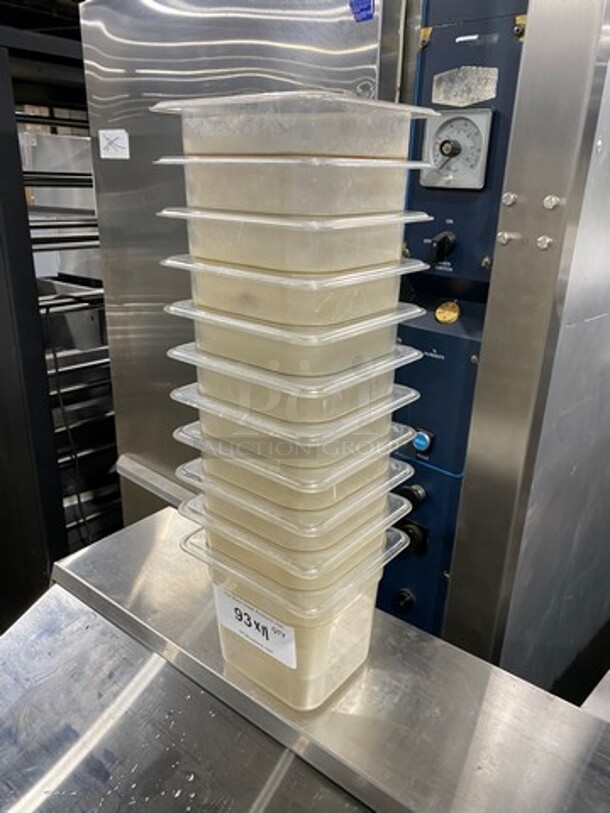 Cambro Clear Poly 1/6x6" Food Containers! 11x Your Bid! - Image 2 of 6