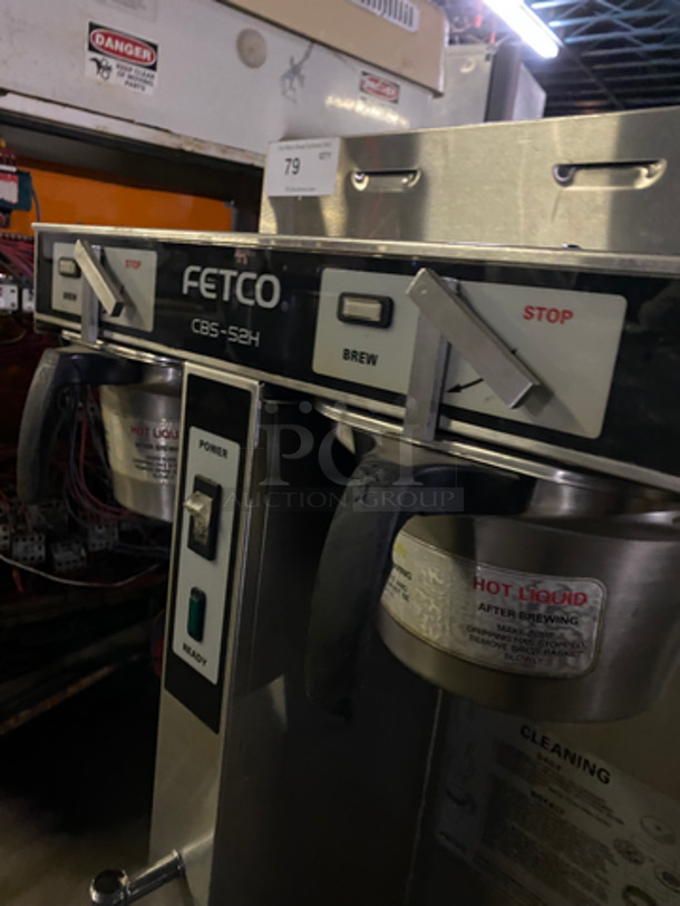 Fetco Commercial Countertop Dual Side Coffee Brewer! All Stainless Steel! Model: CBS52H20 SN: 140428040040A 120/208/240V 3 Phase - Image 5 of 8