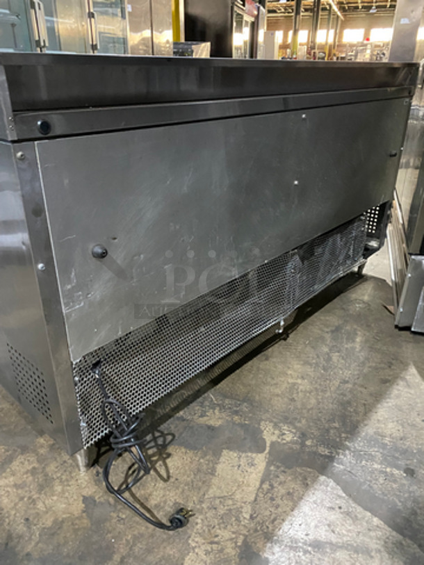 True Commercial 3 Door Refrigerated Lowboy/Worktop Cooler! With Backsplash! All Stainless Steel! On Legs! Model: TWT72 SN: 8587616 115V 60HZ 1 Phase - Image 4 of 8