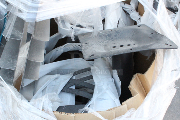 BRAND NEW SCRATCH & DENT! Pallet of Misc. Table Stands, Chairs, Bun Pan Racks, Baskets and More!!  - Image 3 of 4
