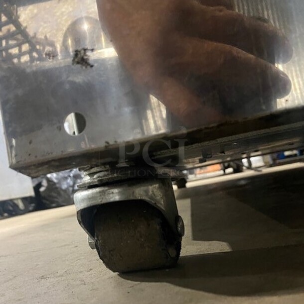 Langer All Stainless Steel Commercial Refrigerated Grab N Go Open Merchandiser! On Casters!  - Image 7 of 9