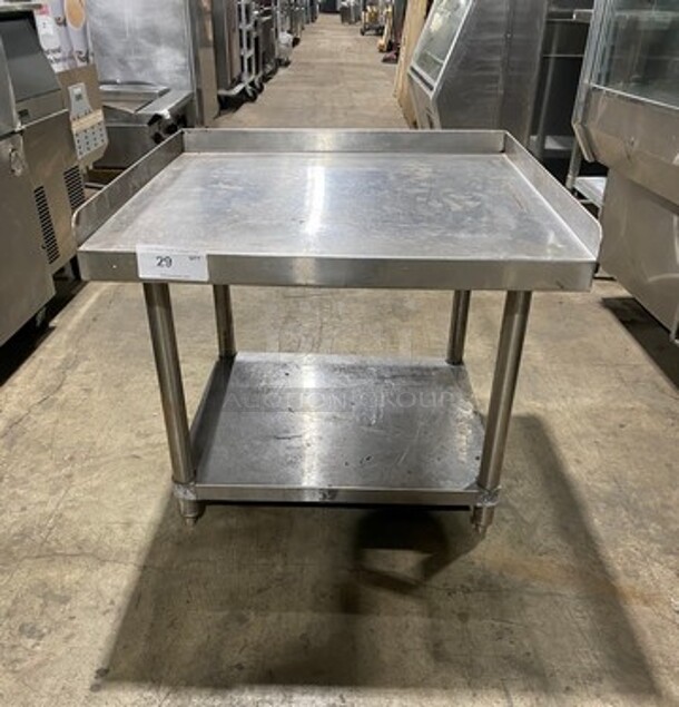 Solid Stainless Steel Equipment Stand! With Storage Space Underneath! On Legs!
