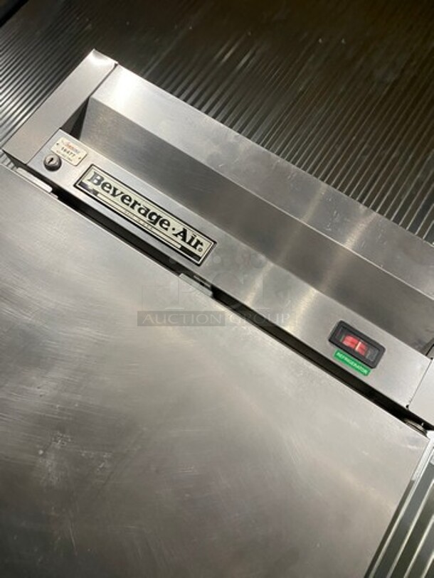 Beverage Air Commercial Single Door Reach-In Cooler! With Poly Coated Racks! Solid Stainless Steel! On Casters! Model: KR241AS - Image 8 of 9