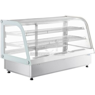 BRAND NEW SCRATCH & DENT! Avantco BCDI-48 48" White Curved Refrigerated Drop-In Countertop Bakery Display Case. Broken Glass & Missing Parts. 
