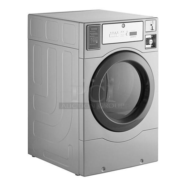 BRAND NEW SCRATCH & DENT! Crossover DLHF0817GC2OPL 7 cu. ft. 27" Front Load Gas Powered Commercial Dryer - Free Use. Missing Cover For Coinbox Cutout,  - Image 1 of 1