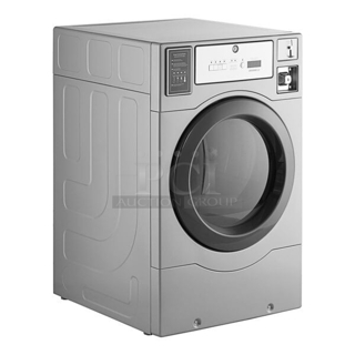 BRAND NEW SCRATCH & DENT! Crossover DLHF0817GC2OPL 7 cu. ft. 27" Front Load Gas Powered Commercial Dryer - Free Use. Missing Cover For Coinbox Cutout, 