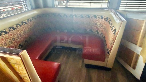 One VIP Corner Booth With Cushioned Seat And Back.  - Image 2 of 2
