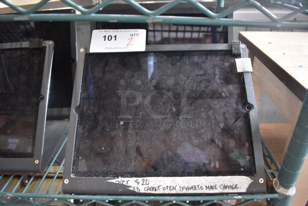2 Apple A1584 iPad 13" Tablets on Metal Stand. 2 Times Your Bid! - Image 1 of 6