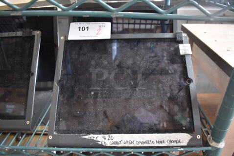 2 Apple A1584 iPad 13" Tablets on Metal Stand. 2 Times Your Bid!