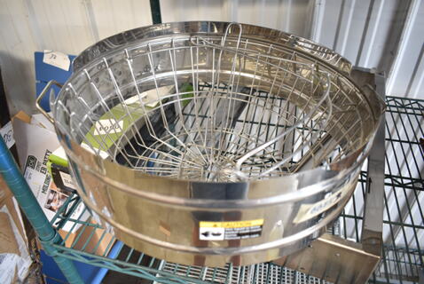 BRAND NEW SCRATCH AND DENT! Lot of 3 Pieces; Grindmaster ABB810 10 Gallon Coffee Urn Brew Basket, Stainless Stee Frame and Poly Blender Pitcher