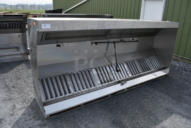 10.5' Stainless Steel Commercial Return Air Grease Hood w/ Filters. 126x54x27 - Image 2 of 5