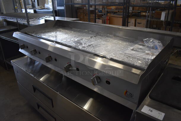 BRAND NEW SCRATCH AND DENT! CPG Model 351GMCPG60NL Stainless Steel Commercial Countertop Natural Gas Powered Flat Top Griddle. 150,000 BTU. 60x30x16 - Image 2 of 9