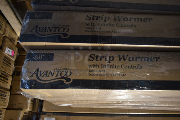 PALLET LOT of 20 BRAND NEW SCRATCH AND DENT! Avantco 177SW60INCP Stainless Steel Commercial 60" High Wattage Strip Warmer with Infinite Controls. Stock Picture Used as Gallery. 20 Times Your Bid! - Image 3 of 5
