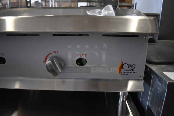 BRAND NEW SCRATCH AND DENT! CPG Model 351GMCPG60NL Stainless Steel Commercial Countertop Natural Gas Powered Flat Top Griddle. 150,000 BTU. 60x30x16 - Image 3 of 9