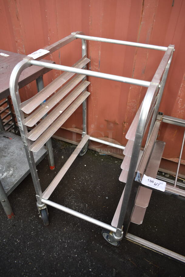 Metal Commercial Pan Transport Rack on Commercial Casters.  - Image 1 of 3
