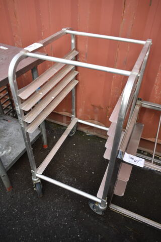 Metal Commercial Pan Transport Rack on Commercial Casters. 