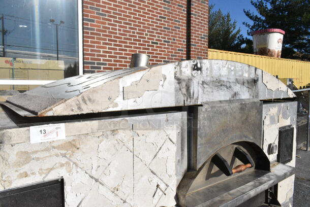 Marsal and Sons FW69 Metal Commercial Natural Gas Powered Il Forno Pizza Oven.  - Image 5 of 9