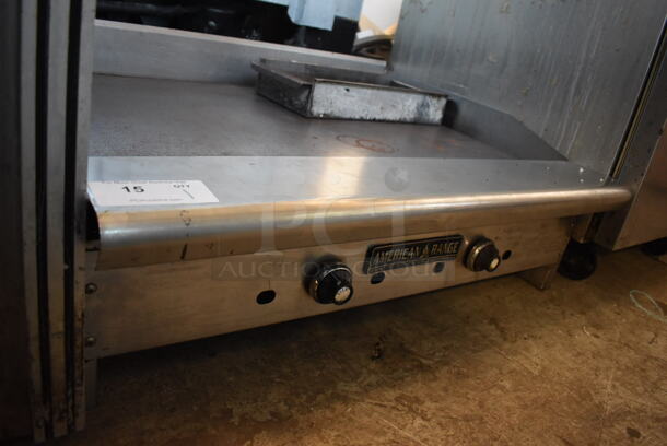 American Range Stainless Steel Commercial Countertop Natural Gas Powered Flat Top Griddle. 36x30x13 - Image 4 of 6