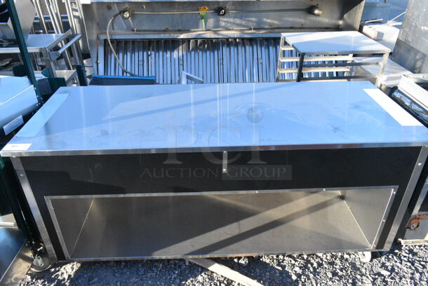 BRAND NEW! Stainless Steel Portable Station w/ Under Shelf on Commercial Casters.  - Image 5 of 5