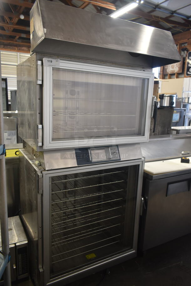 Duke TSC-6/18 Stainless Steel Commercial Electric Powered Oven Proofer w/ Hood on Commercial Casters. 208 Volts, 1 Phase.