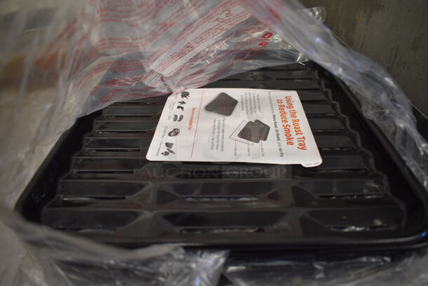 ALL ONE MONEY! Lot of 3 BRAND NEW Black Metal Pans for Roast Tray. 11.5x13.5x1 - Image 2 of 5