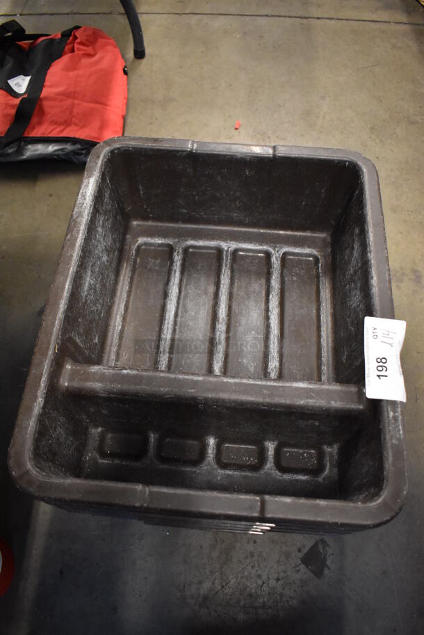 ALL ONE MONEY! Lot of 14 Poly Bus Bins. 17x21x7 - Image 4 of 5