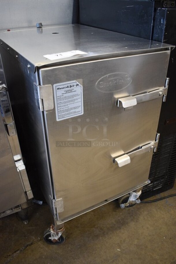 2013 Smokin It Model #3 Stainless Steel Commercial Electric Powered Smoker on Commercial Casters. 120 Volts, 1 Phase. 17x28x30. Tested and Working! - Image 2 of 5