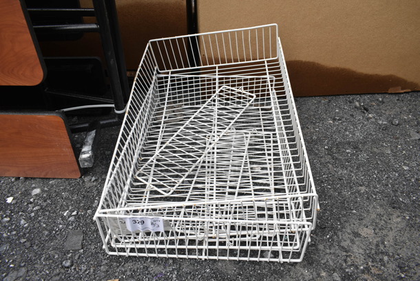 ALL ONE MONEY! Lot of White Wire Baskets! - Image 1 of 3