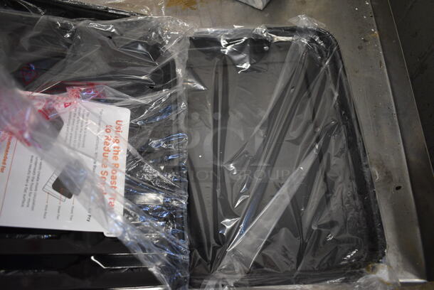 ALL ONE MONEY! Lot of 3 BRAND NEW Black Metal Pans for Roast Tray. 11.5x13.5x1 - Image 5 of 5