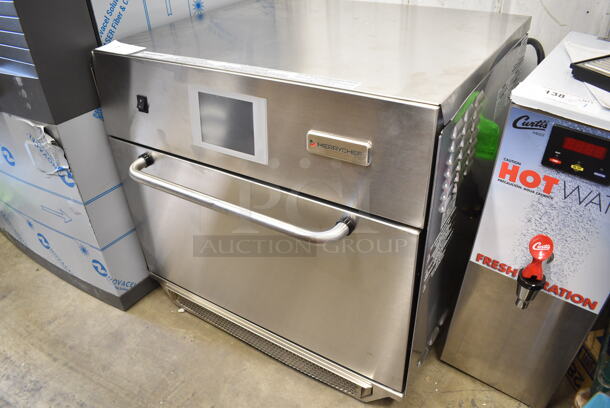 BRAND NEW SCRATCH AND DENT! 2024 Merrychef eikon e5 Stainless Steel Commercial Countertop Electric Rapid Cook Oven. 208/240 Volts, 1 Phase.  - Image 4 of 10