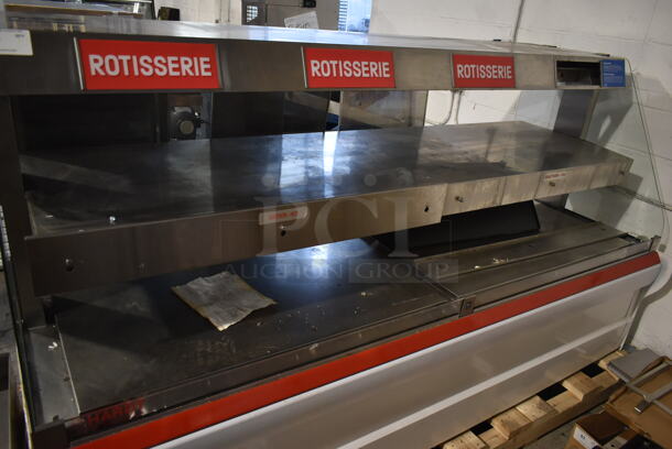 Hardt Stainless Steel Commercial Floor Style 2 Tier Heated Display Merchandiser. 208/120 Volts, 1 Phase.  - Image 2 of 5