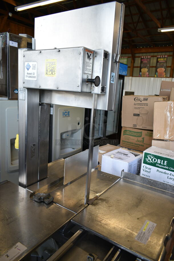 2015 Hobart 6801 Metal Commercial Floor Style Electric Powered Band Meat Saw. 200-230 Volts, 3 Phase.  - Image 6 of 10