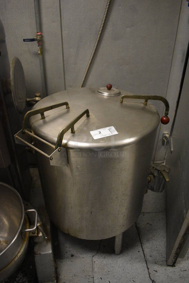 Vulcan FL30 Stainless Steel Commercial Floor Style 30 Gallon Steam Kettle. 230 Volts, 3 Phase. 32x30x38. BUYER MUST REMOVE. Item Was in Working Condition on Last Day of Business. (kitchen) - Image 11 of 11